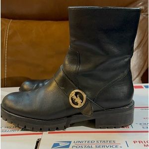 Coach Black Moto Ankle boots. Size 7.5